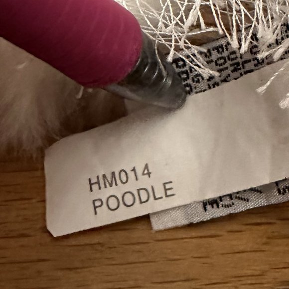 Webkinz Poodle HM014 Plush Toy No Code - Picture 2 of 2